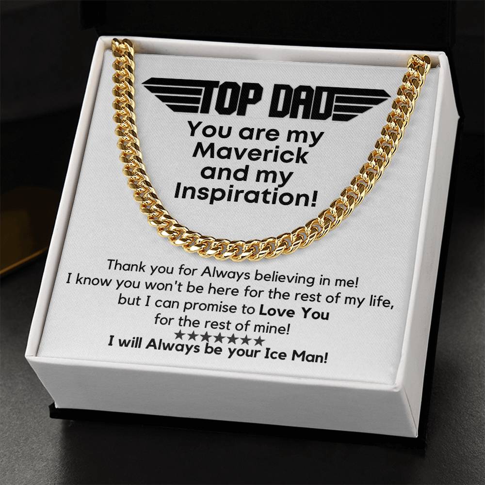 Top Dad - My Maverick! Link Chain Gift Cuban Link Chain