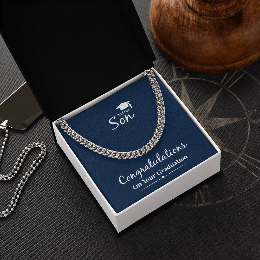 Graduation Gift For Son To Son From Parents Cuban Chain Necklace For Him Cuban Link Chain
