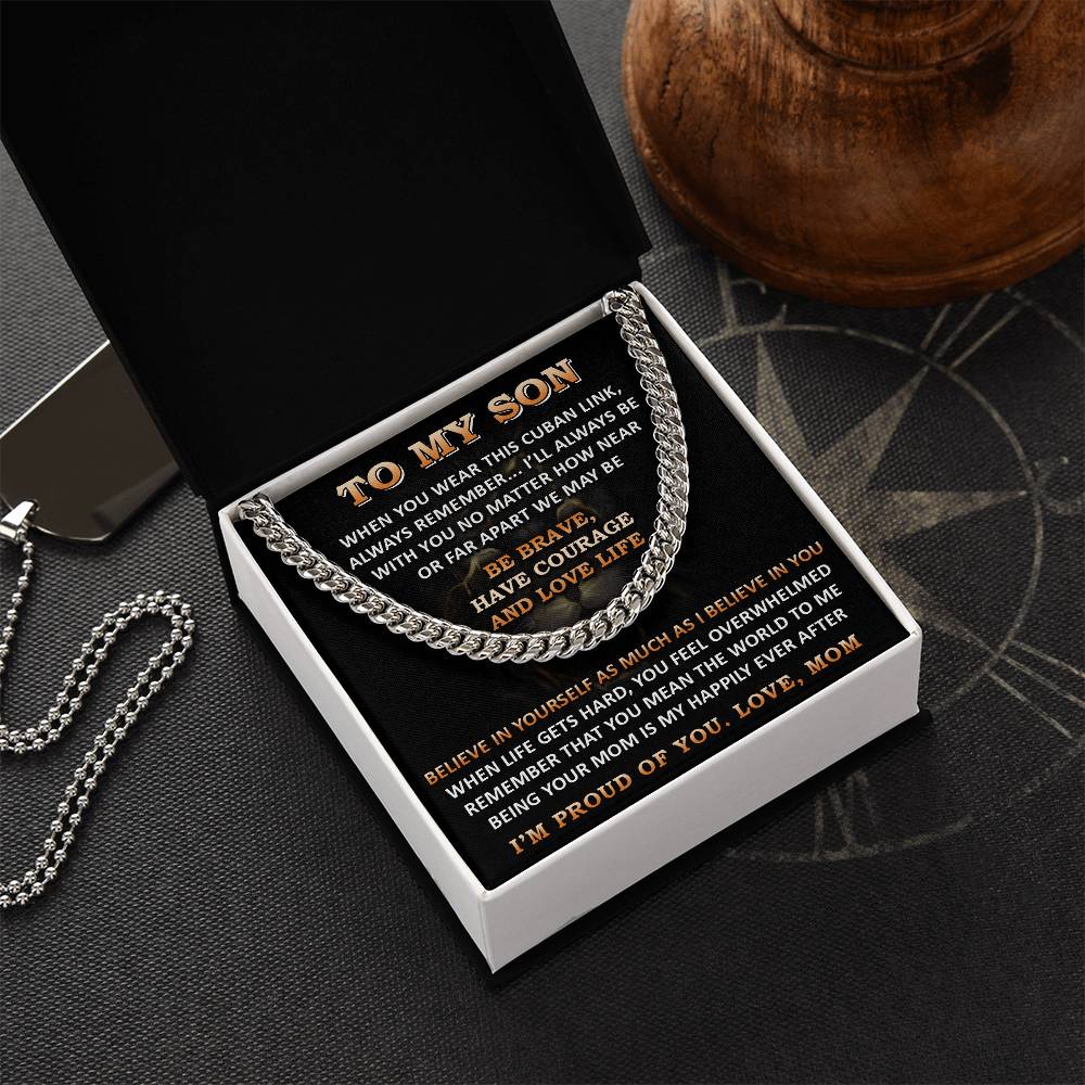 Gift For Son - Far Apart 2 - Cuban Link Cuban Link Chain