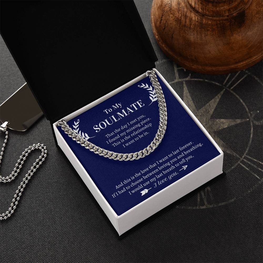 Valentine's Gift For Him - This Is The Love That I Want To Last Forever Cuban Link Chain