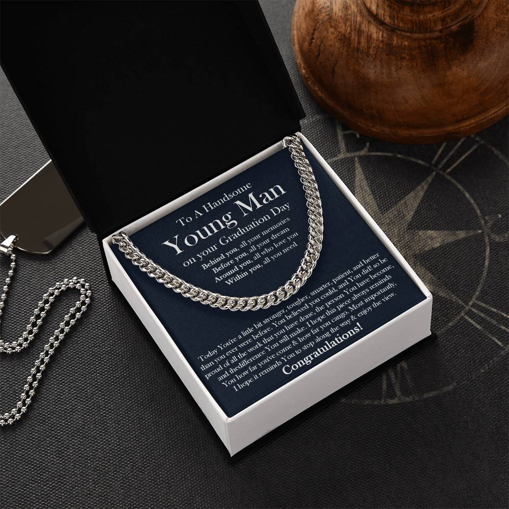 Graduation Gift For Him College Graduation Gift For Son Graduation Gift High School Boy Graduation Gift College Neckla Cuban Link Chain