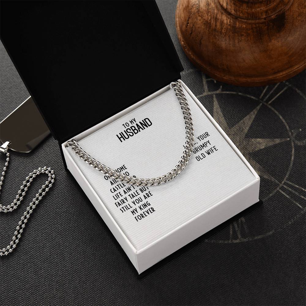 Cuban Link Chain For Husband. Chain Necklace Anniversary Gift For Husband Birthday Gift For Man Gift For Men Chain For