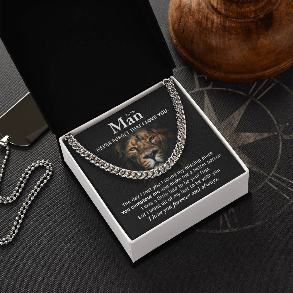 My Man - Perfect Gift Idea Cuban Link Chain