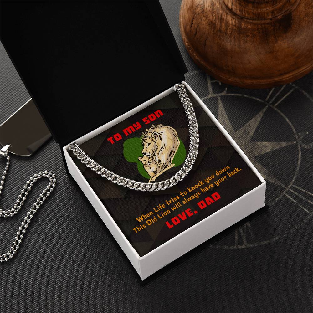 To My Son - Cuban Link Chain