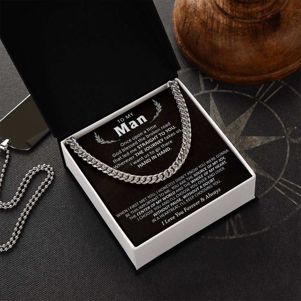 Gift For Your Man - Choose You - Cuban Cuban Link Chain