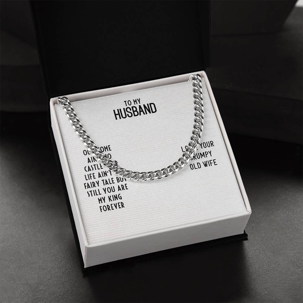 Cuban Link Chain For Husband. Chain Necklace Anniversary Gift For Husband Birthday Gift For Man Gift For Men Chain For