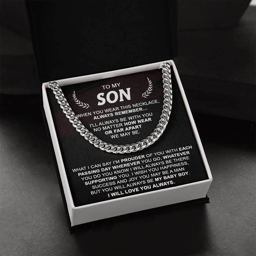Gift For Son - Each Passing Day - Cuban Cuban Link Chain