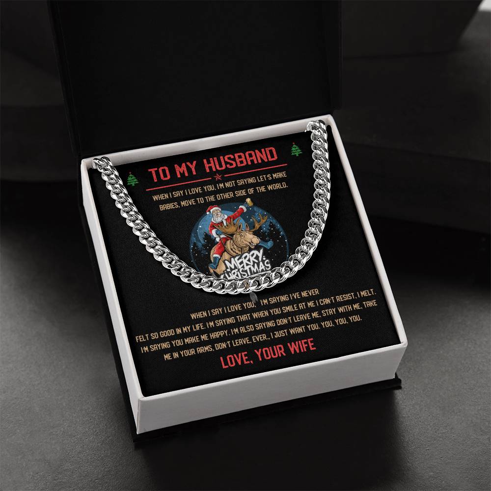 Perfect Christmas Gift For Husband Cuban Link Chain