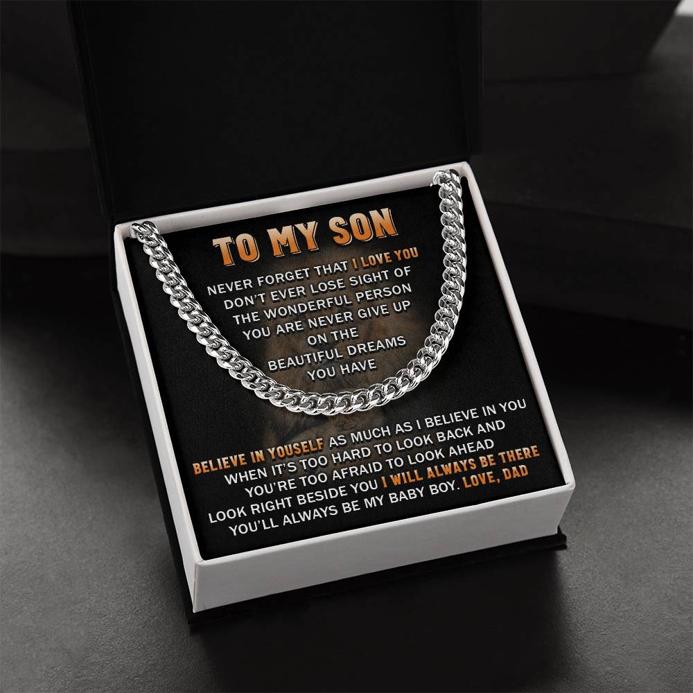 Gift For Son - Beautiful Dream - Cuban Link Cuban Link Chain