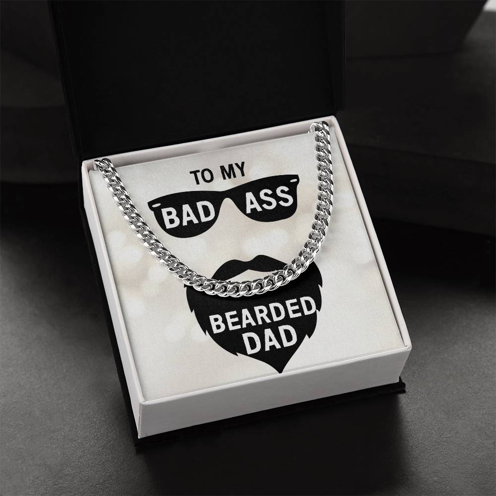 Bad Ass Dad Cuban Link Chain Necklace