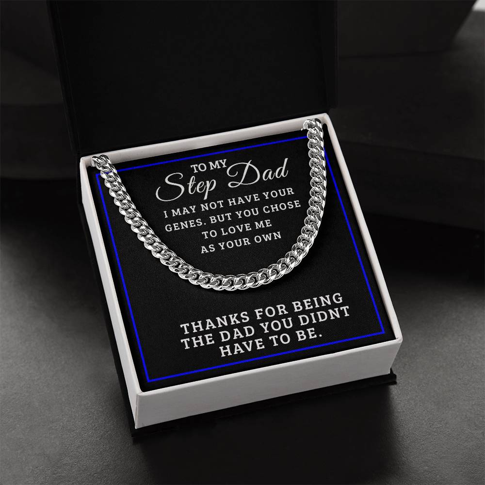 Perfect Gift For Step Dad Cuban Link Chain