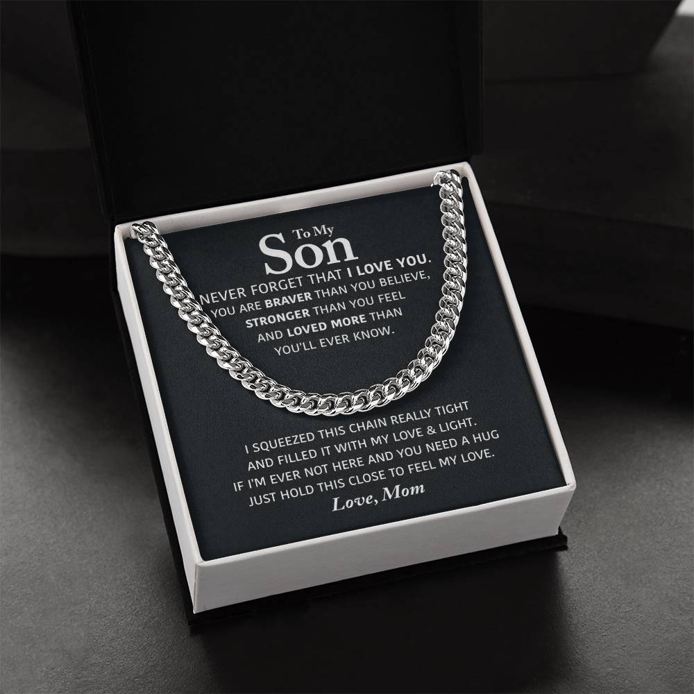 Perfect Gift For Son Cuban Link Chain