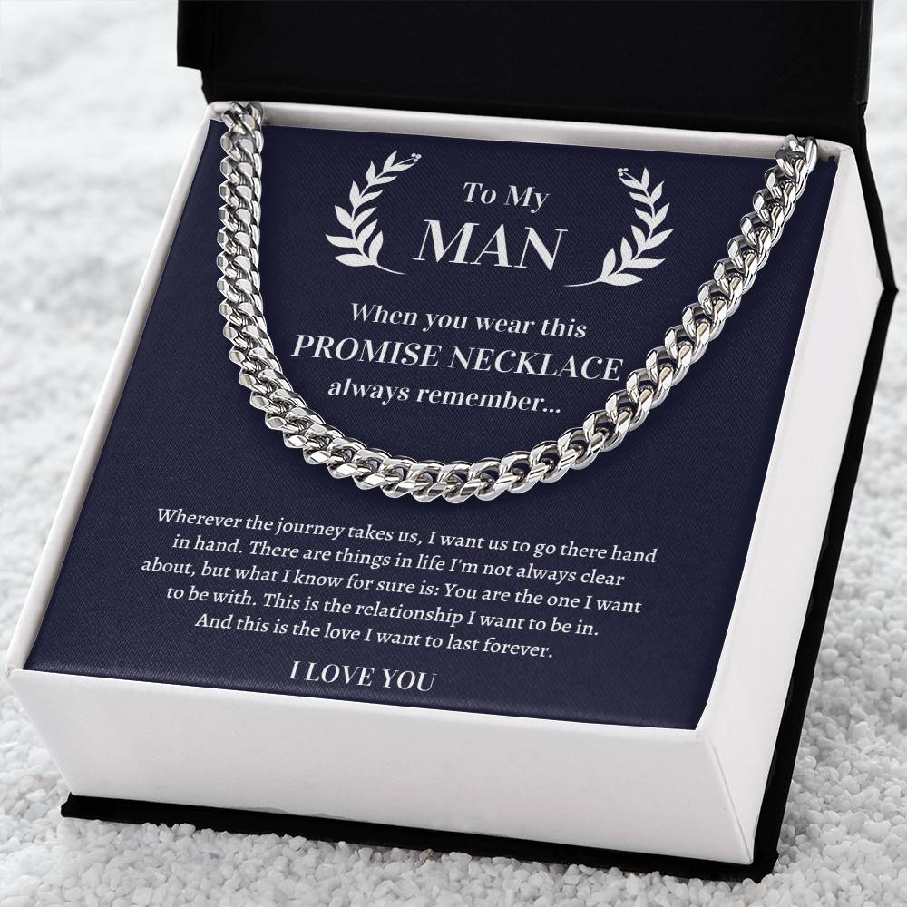 Valentine's Gift For Him Soulmate - This Is The Love I Want To Last Forever Cuban Link Chain