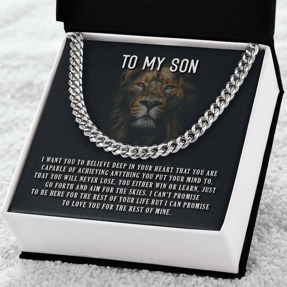 I Want You To Believe Cuban Link Chain