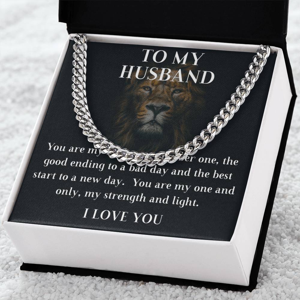 To My Husband Cuban Chain Cuban Link Chain