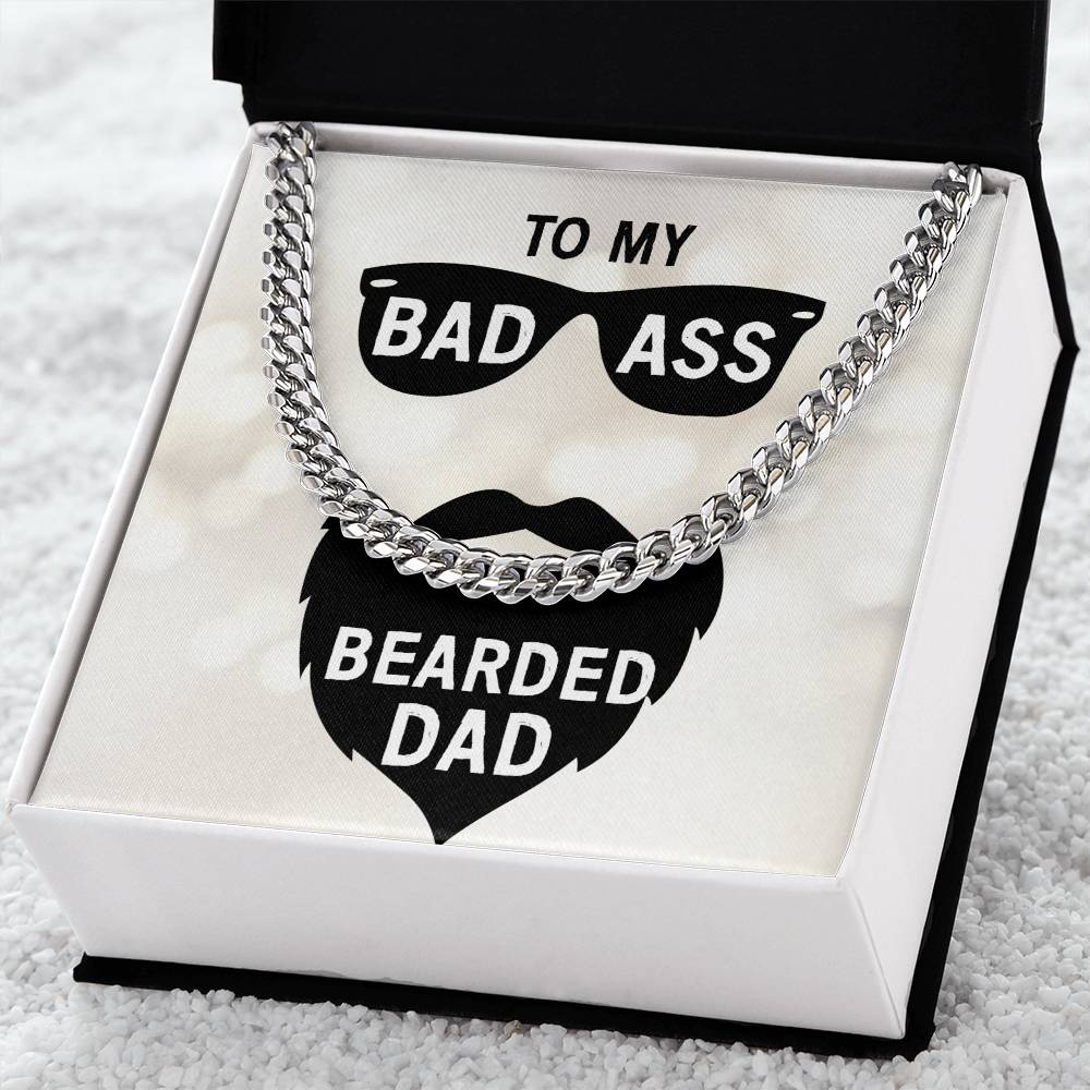 Bad Ass Dad Cuban Link Chain Necklace