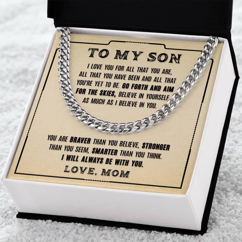 To My Son - Cuban Link Chain Necklace