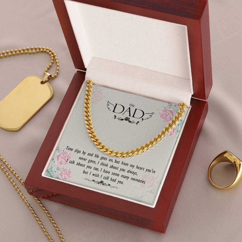 Dear Dad Cuban Link Chain