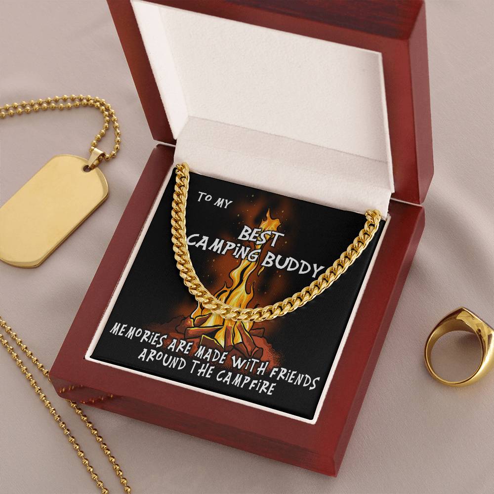 Camping Buddy Cuban Link Chain