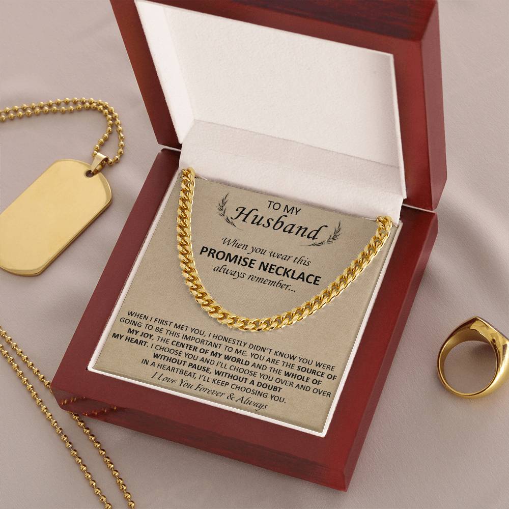 Gift For Husband - The Source Of My Heart - Cuban Cuban Link Chain