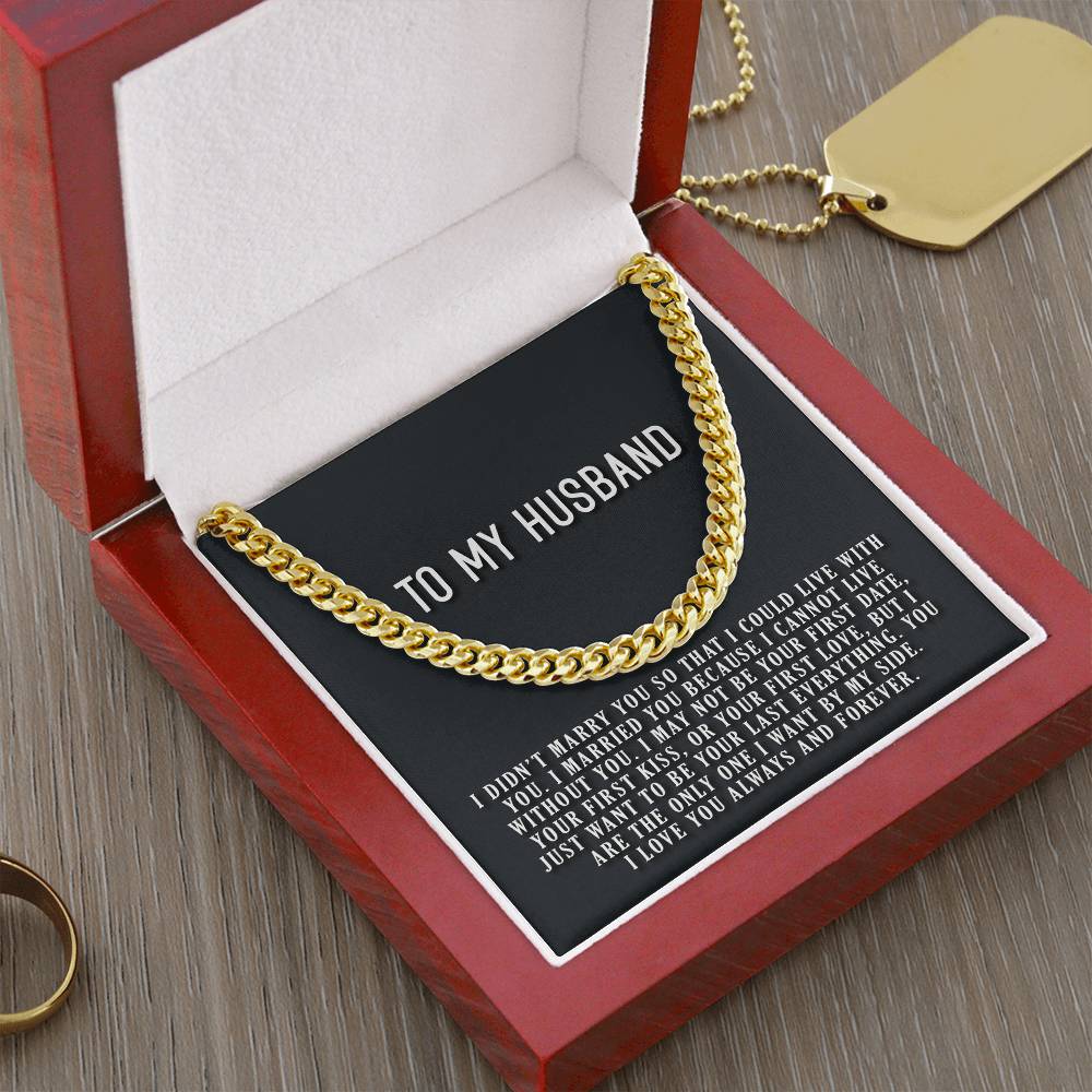 Cannot Live Without You Cuban Link Chain