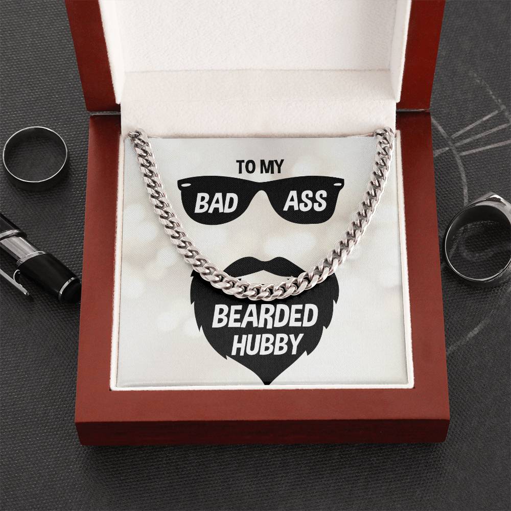 Cuban Link Chain Necklace - Gifts For Him Gifts For Bearded Hubby Birthday Anniversary