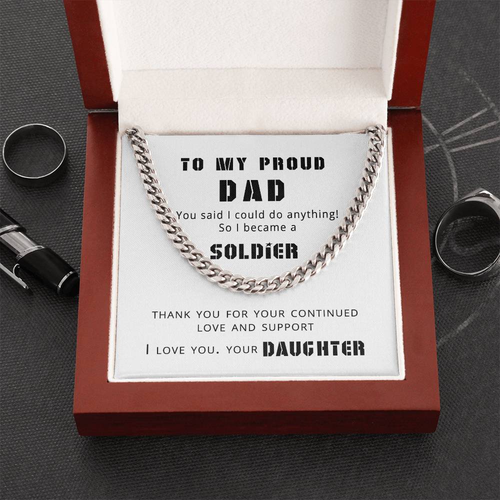 Proud Dad Cuban Link Chain
