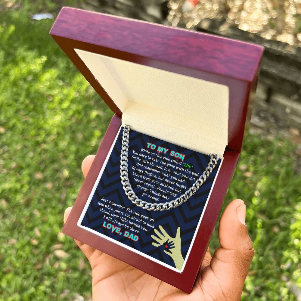 To My Son - Cuban Link Chain