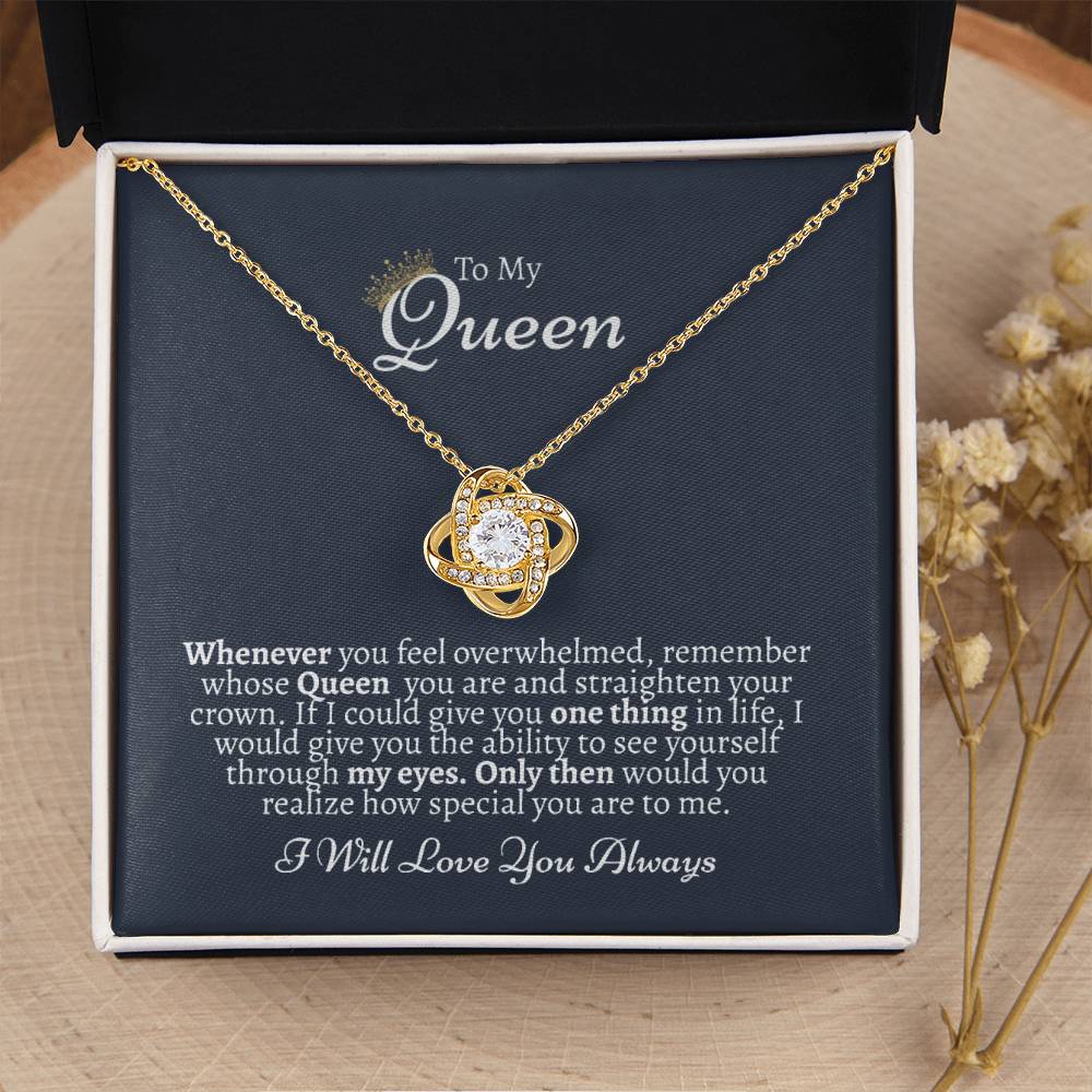 I Love You Gift For Her Gift Of Love For Her Just Because Gift For Her Love Knot Necklace