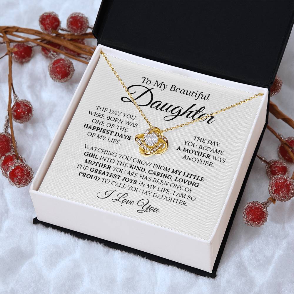 Heartfelt Mother's Day Gift For Daughter - Love Knot Necklace