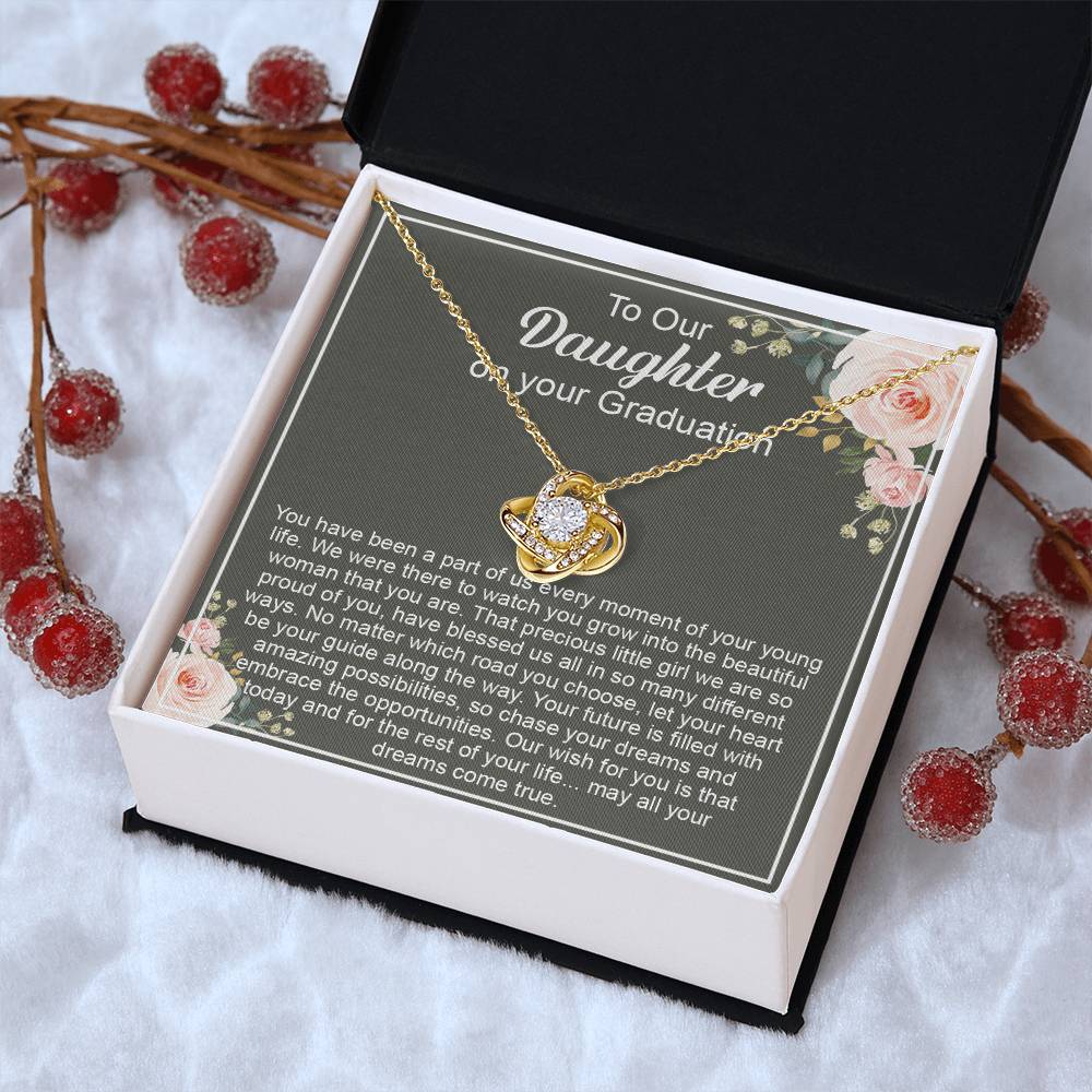 Graduation Gift For Daughter Daughter High School Graduation College Class O Love Knot Necklace