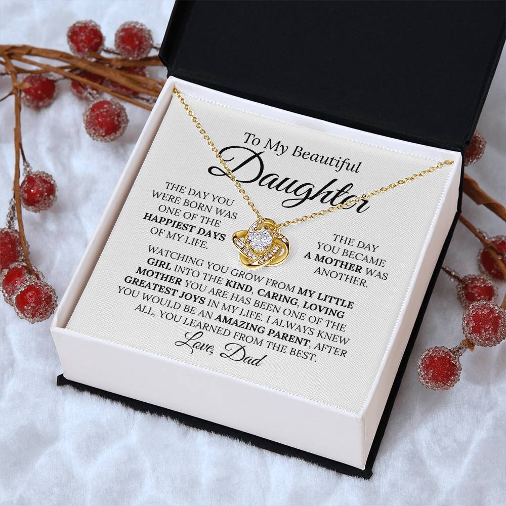 Heartfelt Mother's Day Gift For Daughter 3 Love Knot Necklace
