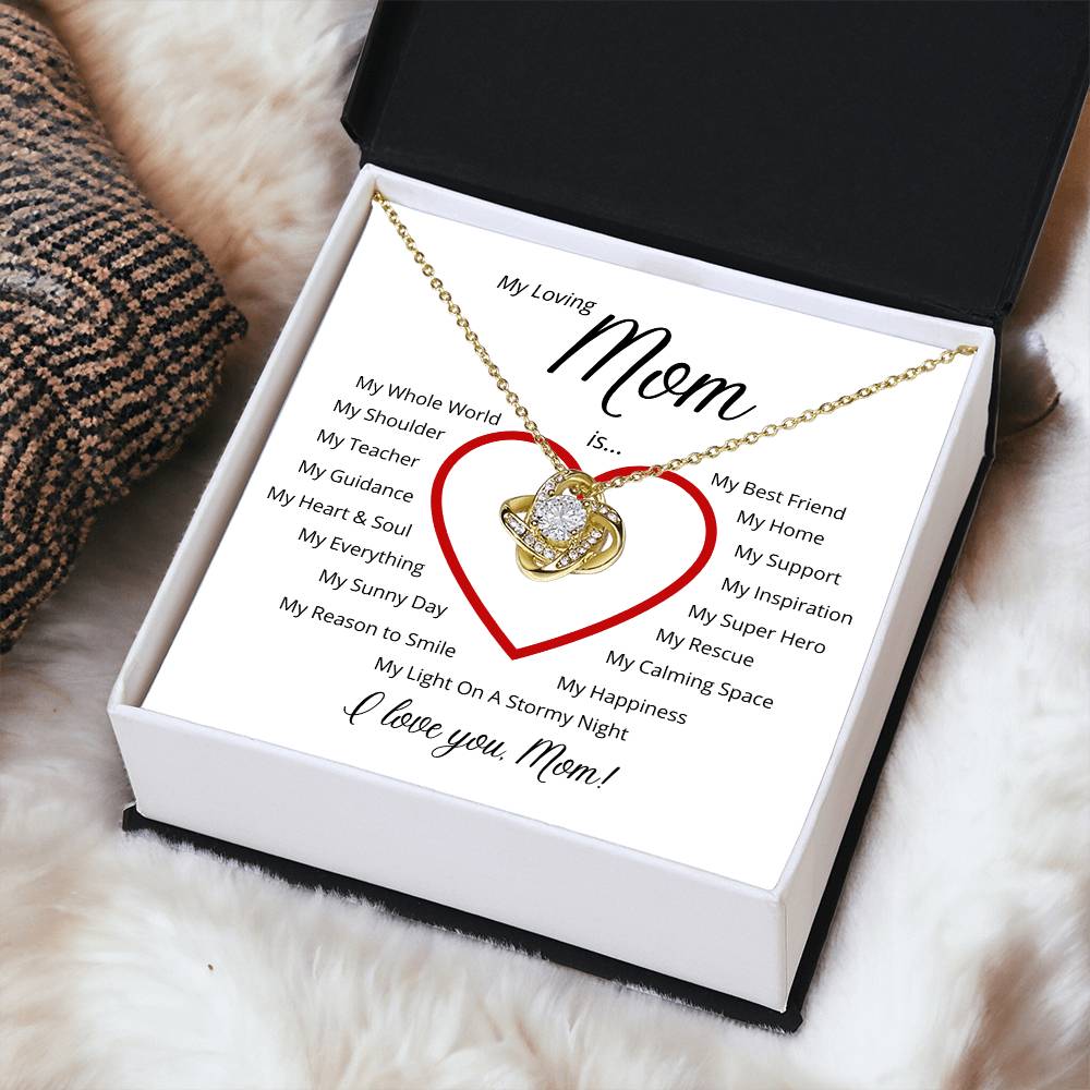 For My Loving Mom - A Perfect Gift For Mother's Day π Love Knot Necklace
