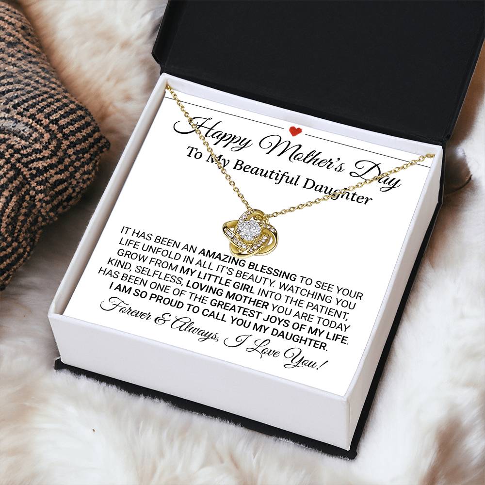 Mother's Day Gift For Daughter Love Knot Necklace