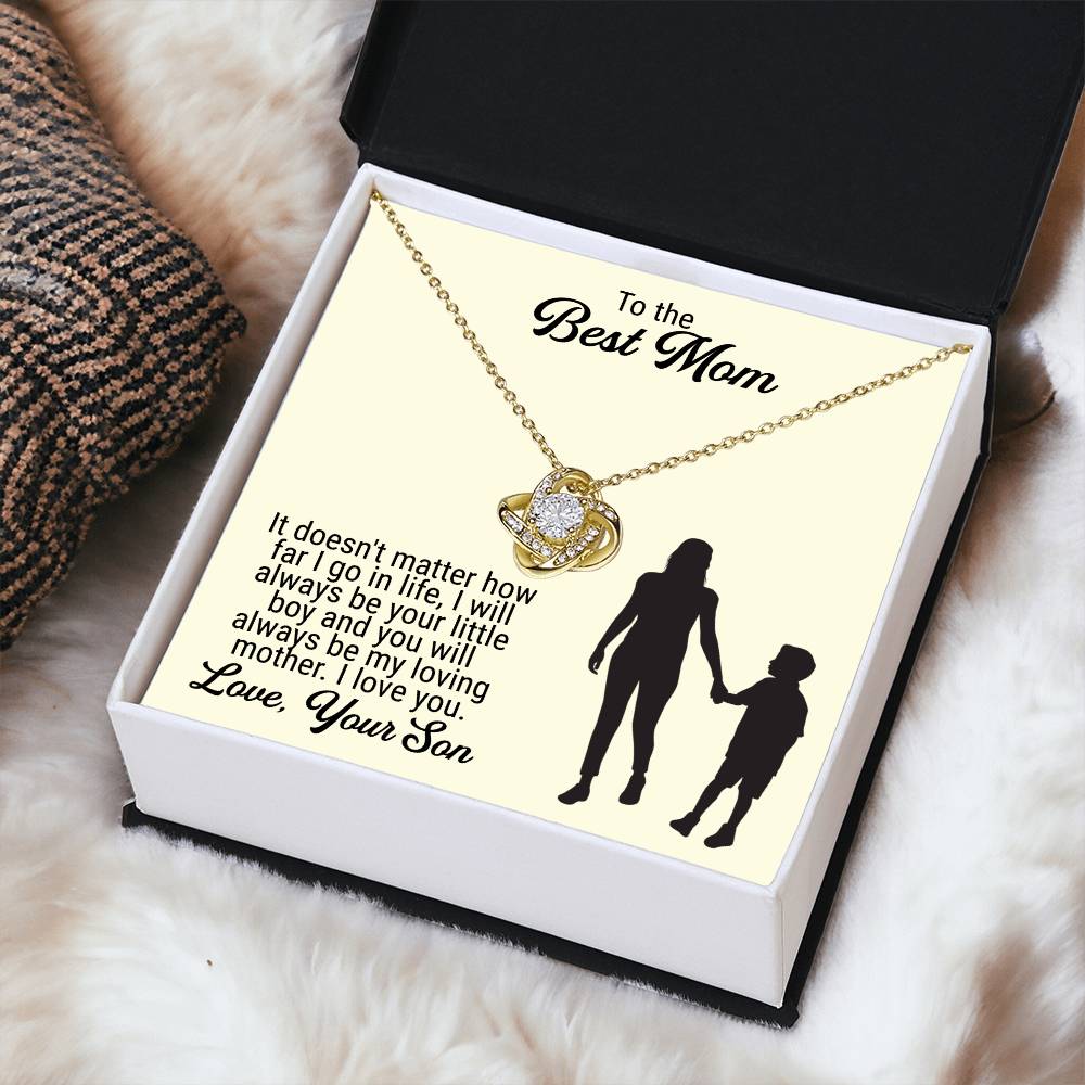 Mothers Day Gift Idea Mothers Day Necklaces Mothers Day Gift For Mom Gift From Son Birthday Gifts Ideas For Mom From Son Love Knot Necklace