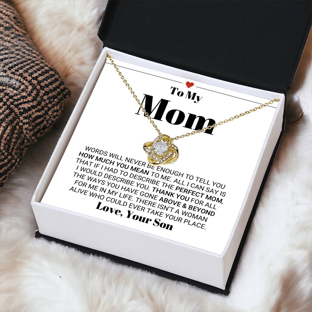 Mother's Day Gift From Son Love Knot Necklace