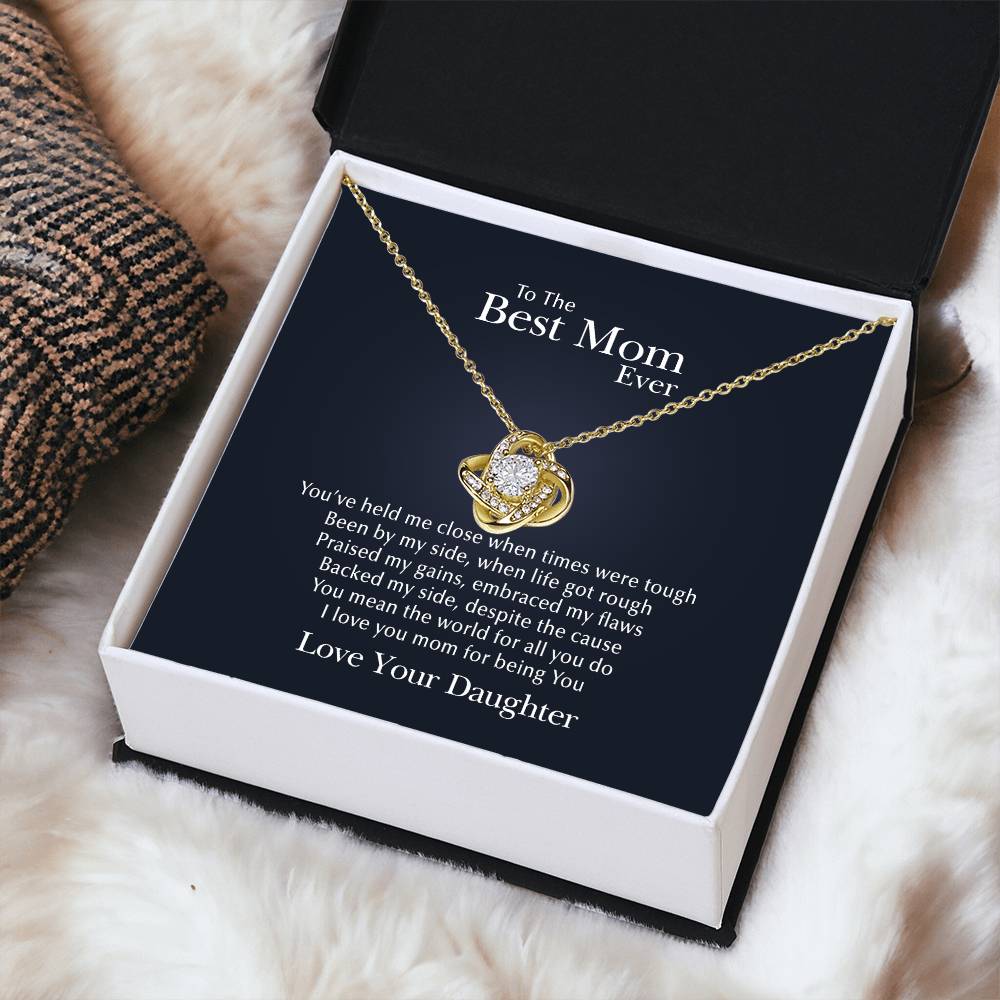 You Mean The World Love Knot Necklace