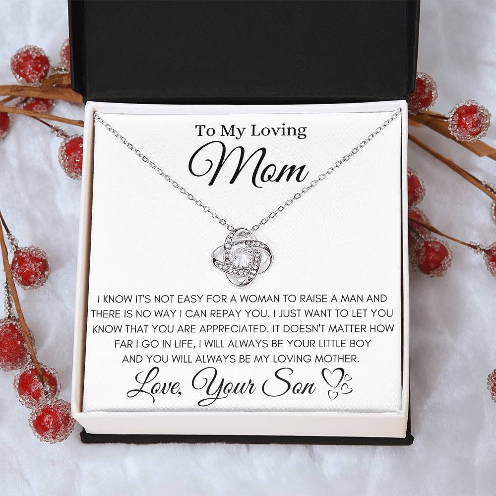 To My Loving Mom ❤️ - Love Knot Necklace Love Knot Necklace