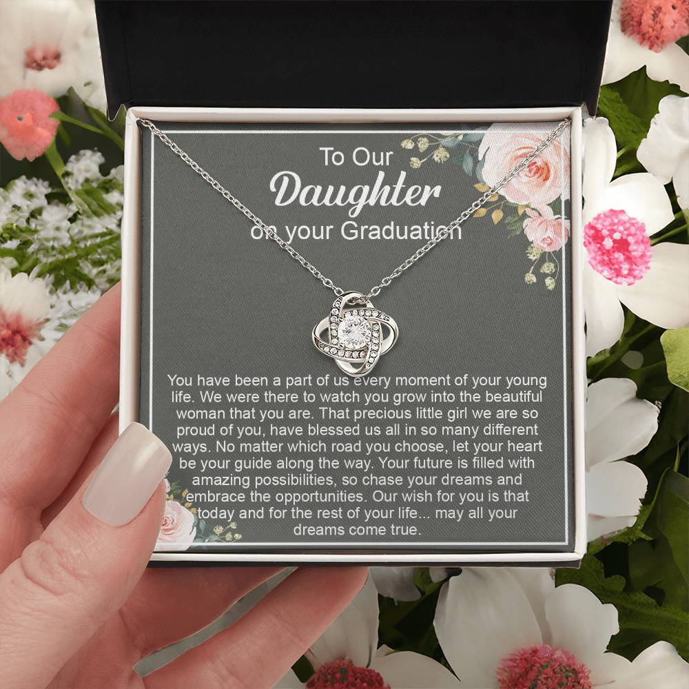 Graduation Gift For Daughter Daughter High School Graduation College Class O Love Knot Necklace