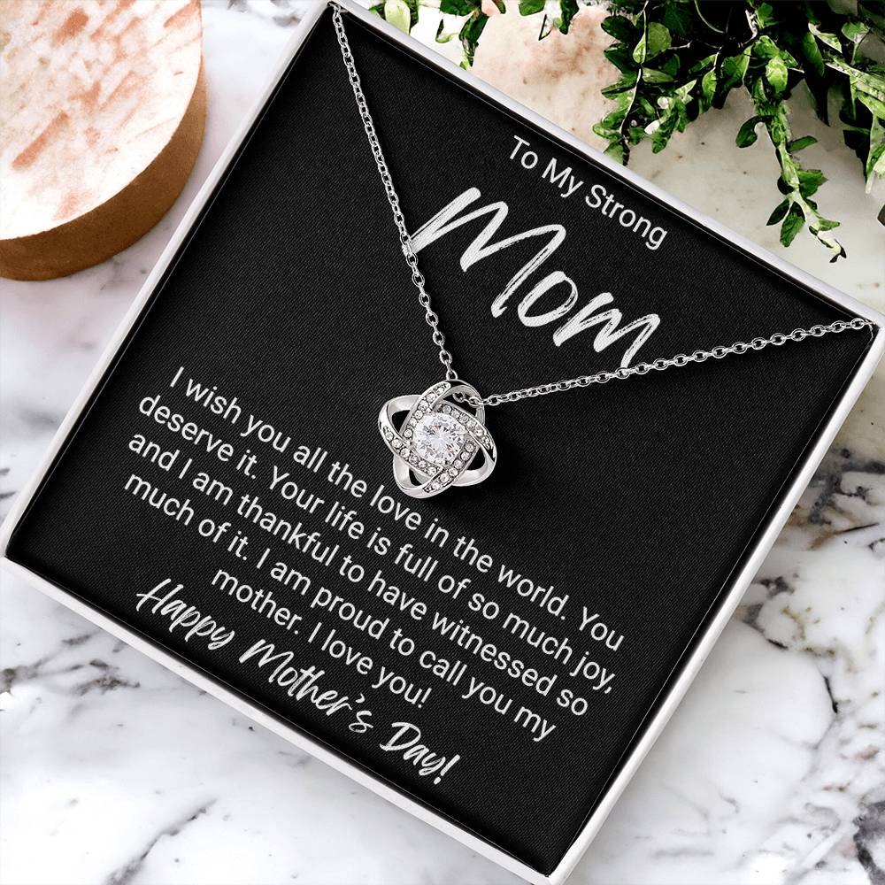 Mother's Day Gift For Mom - Love Knot Necklace Love Knot Necklace
