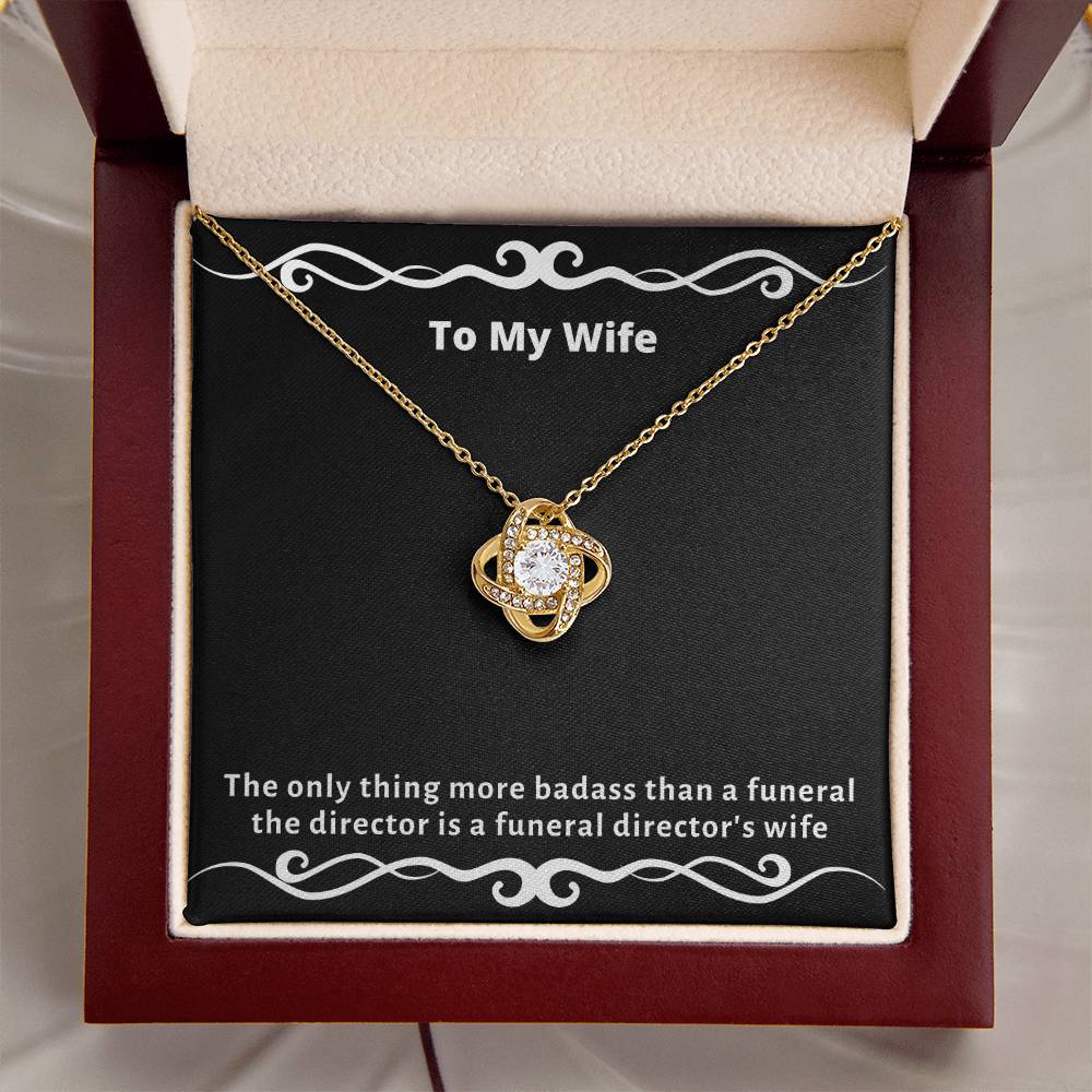 Almost Gone The - Funny Gag Gifts For Badas Love Knot Necklace