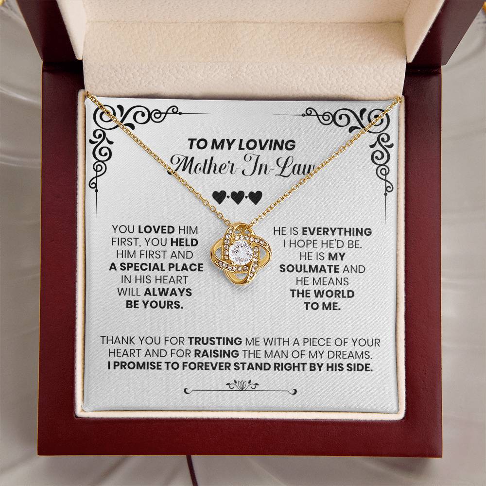 My Loving Mother-In-Law - The Love Knot Necklace Love Knot Necklace