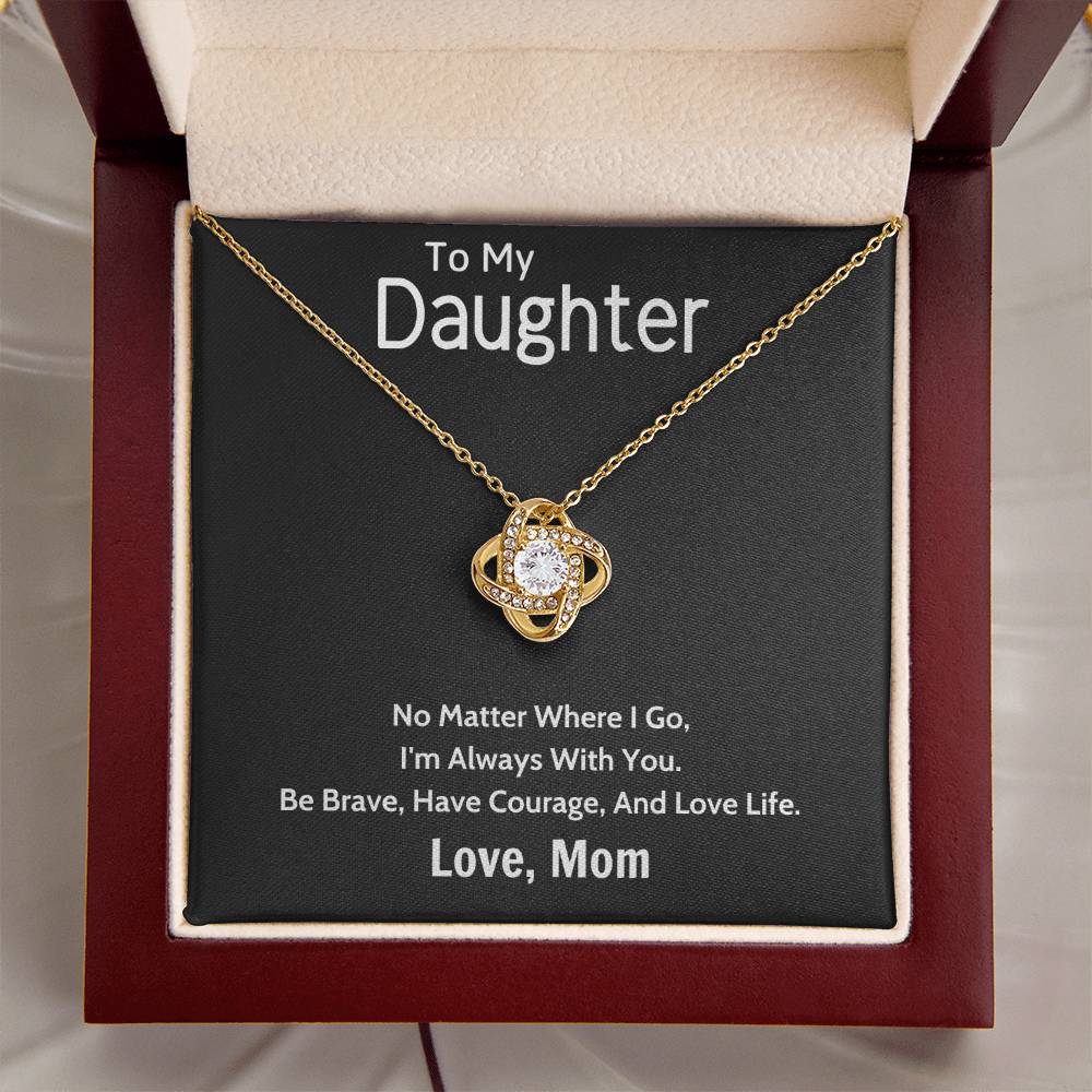 Gift For Daughter From Mom Daughter Mother Necklace Daughter Gift From Mom To My Daughter Daughters Birthday Unique Grown Up Daughter Love Knot Necklace