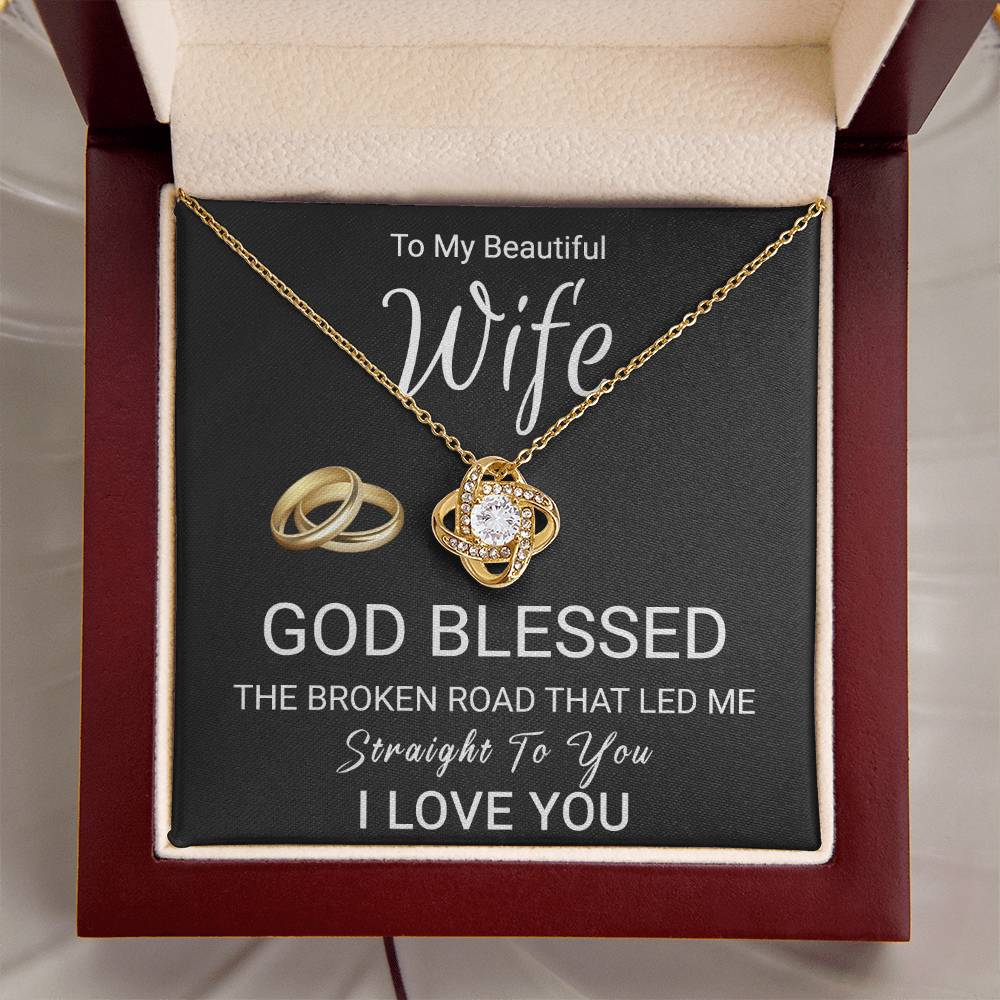 Christian Gift For Wife - Love Knot Necklace Love Knot Necklace