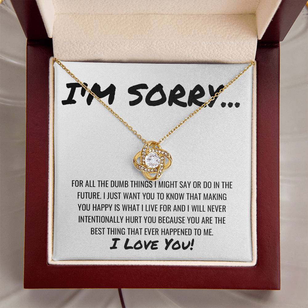 Best Thing That Happened To Me Necklace Love Knot Necklace