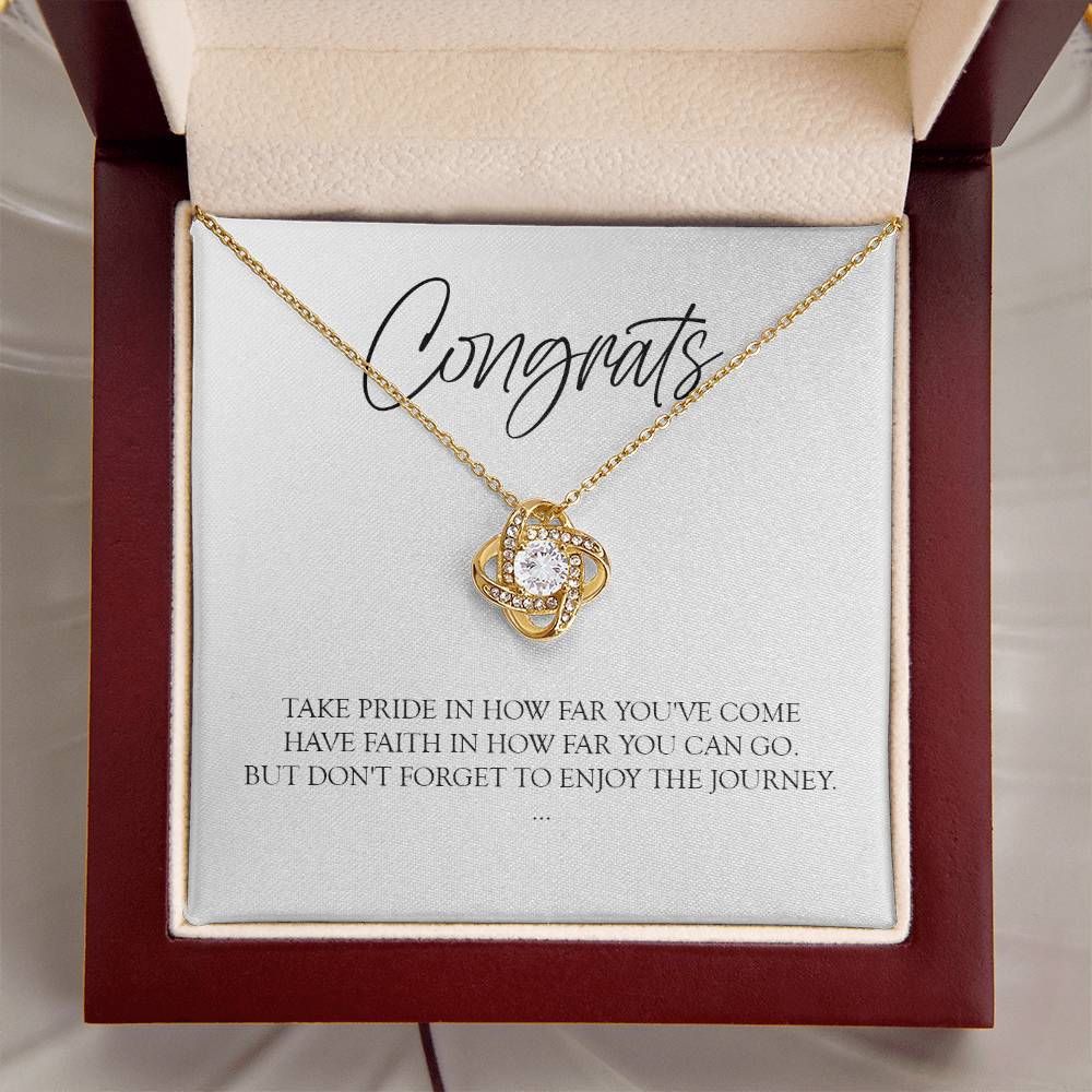 Graduation Gift For Her Graduation Gift For Daughter Graduation Necklace Love Knot Necklace