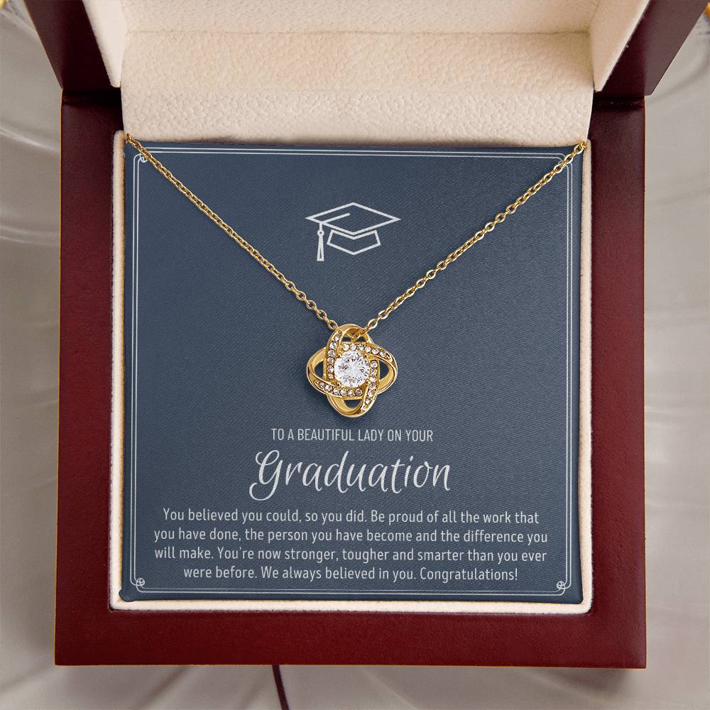 Graduation Gift For Granddaughter Graduation Gift For Goddaughter Graduation Gift For Niece Graduation Gift For Daughter Jewelry Love Knot Necklace