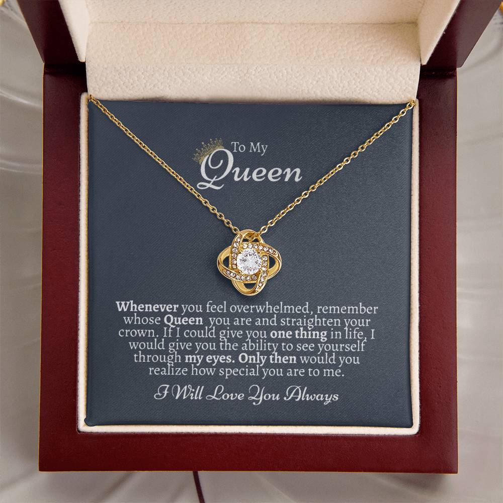 I Love You Gift For Her Gift Of Love For Her Just Because Gift For Her Love Knot Necklace