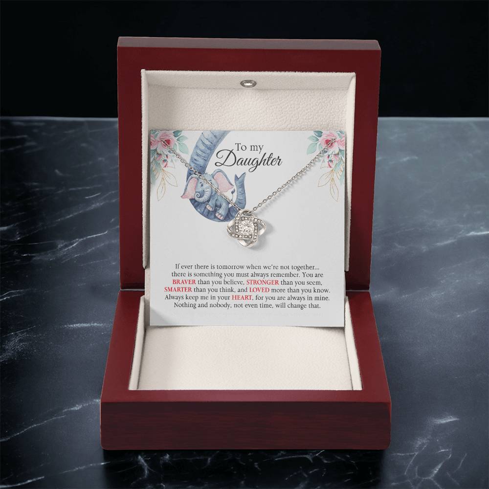 Almost Gone Love Knot Necklace For Daughter Love Knot Necklace