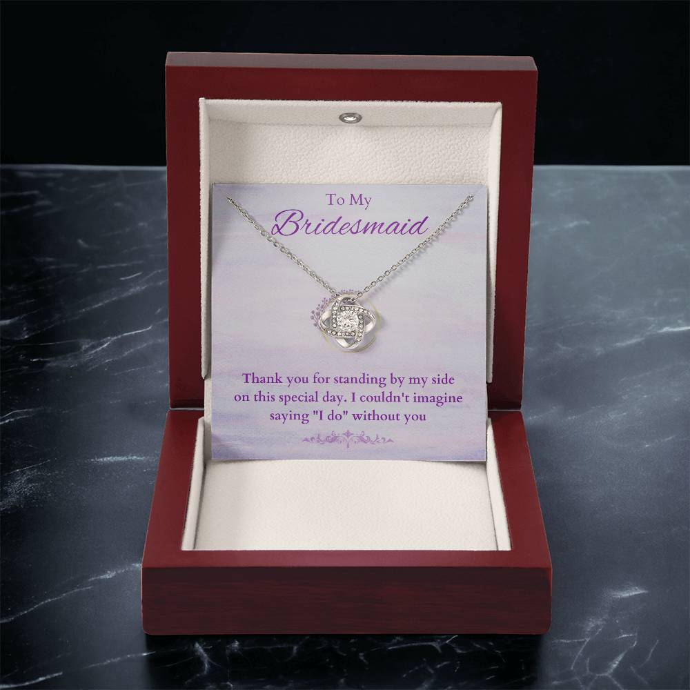 Bridesmaid v1 - Love Knot Necklace